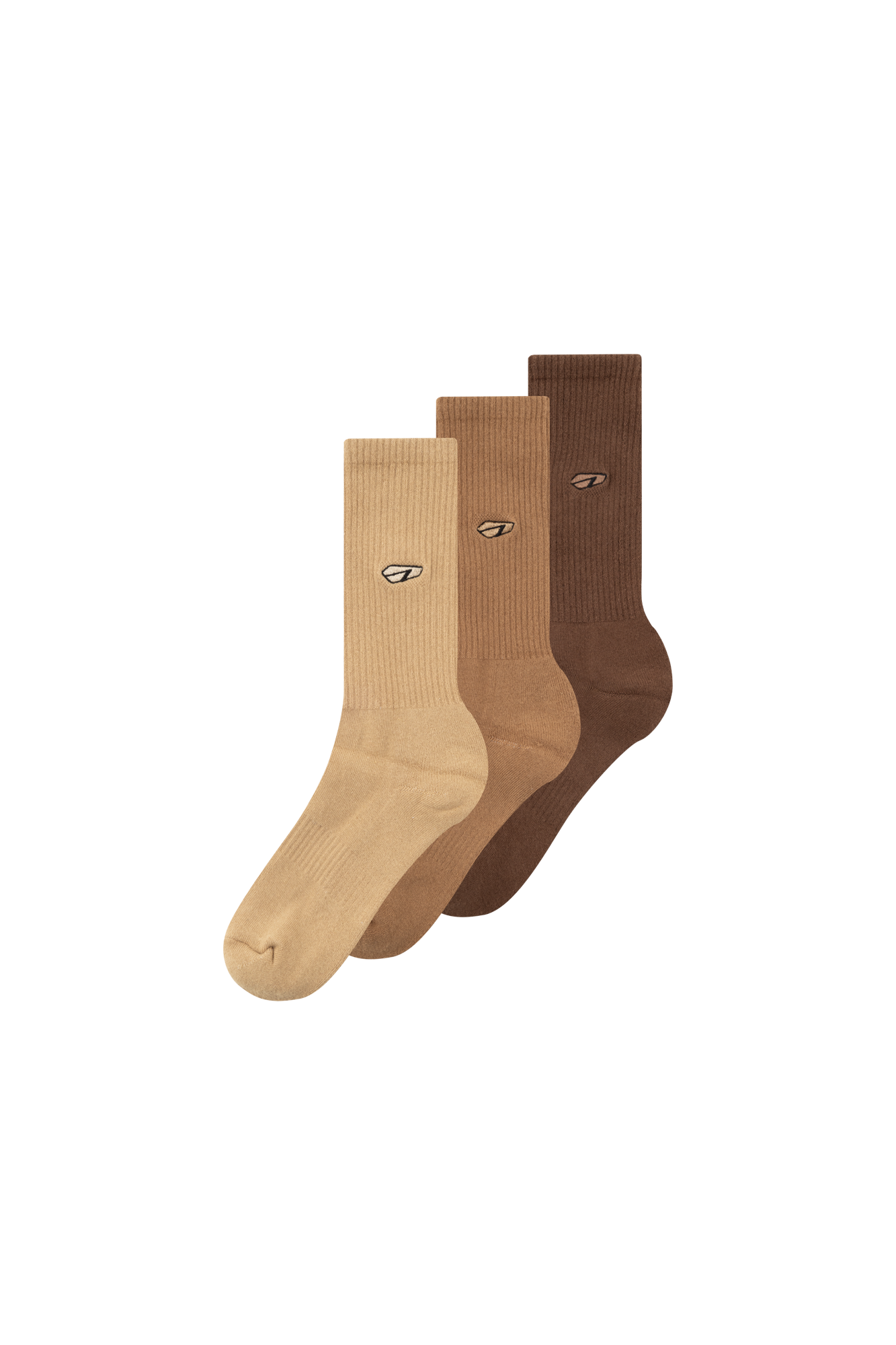 ARKK Accessories ARKK Cushioned Socks 3-pack | Mocha Socks